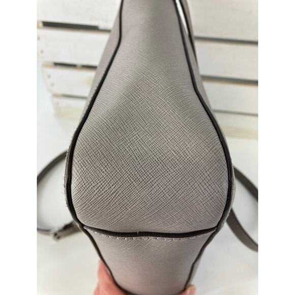 MICHAEL KORS, MEDIUM SIZE GRAY LEATHER CROSSOBODY BAG (ASIS) - Picture 8 of 16